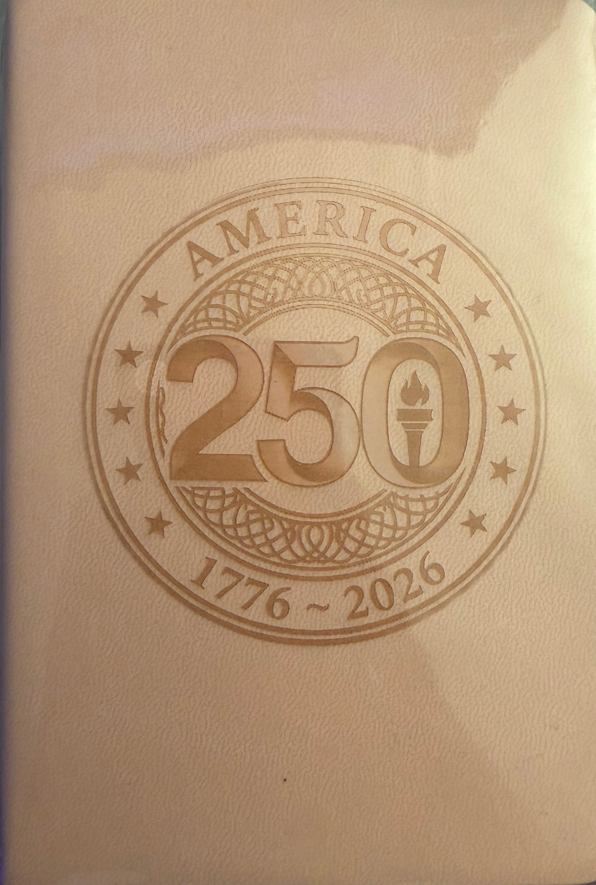 America 250 Commemorative Pocket Journal | Custom Engraved